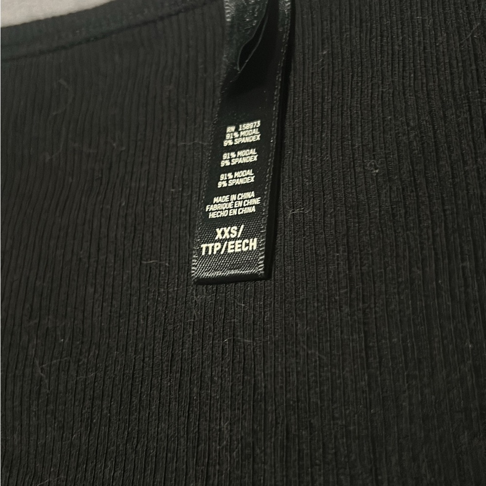 Skims black long sleeve dress (long) brand new worn once